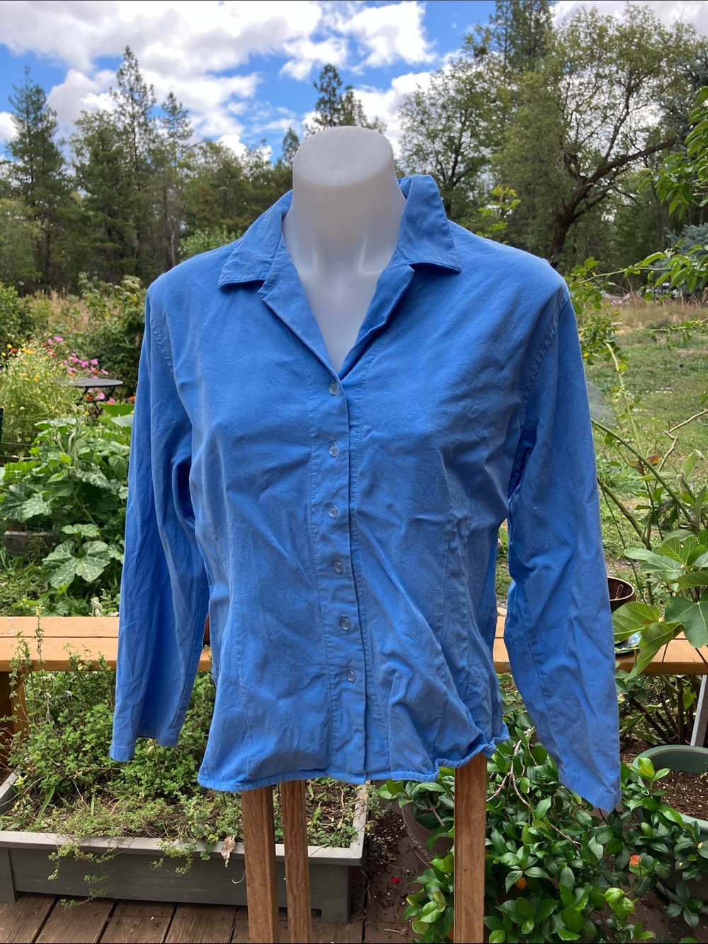 Vintage USA Tianello garment dyed Tencel / rayon  top Large